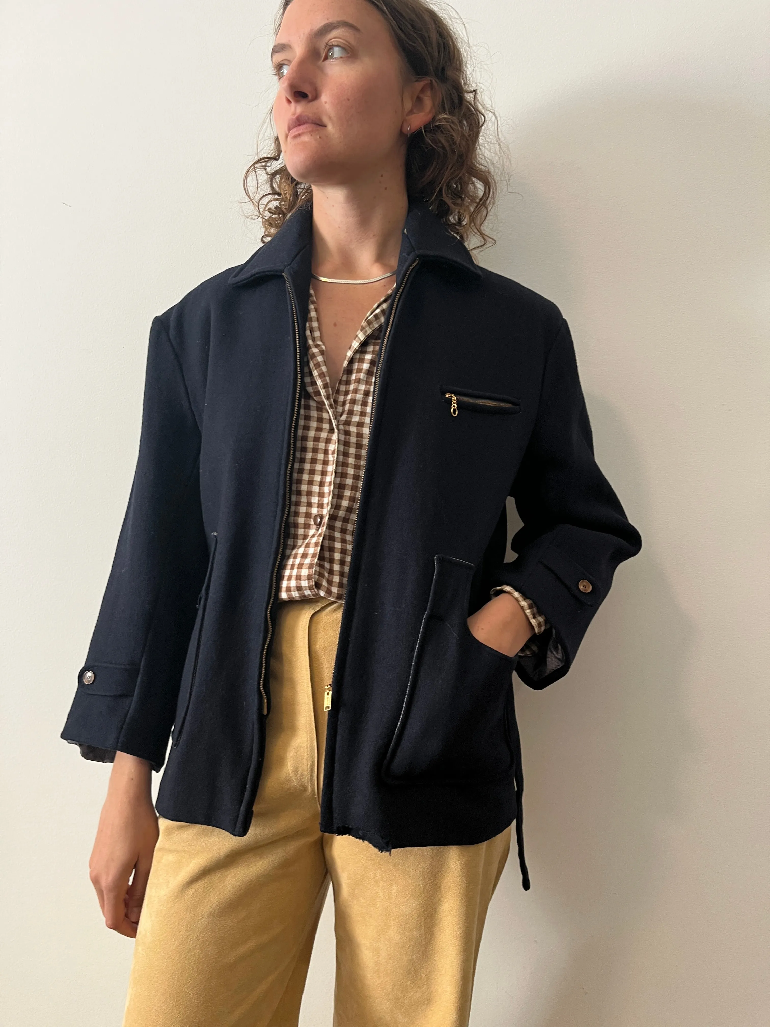 40s/50s Japanese Belted Wool Coat