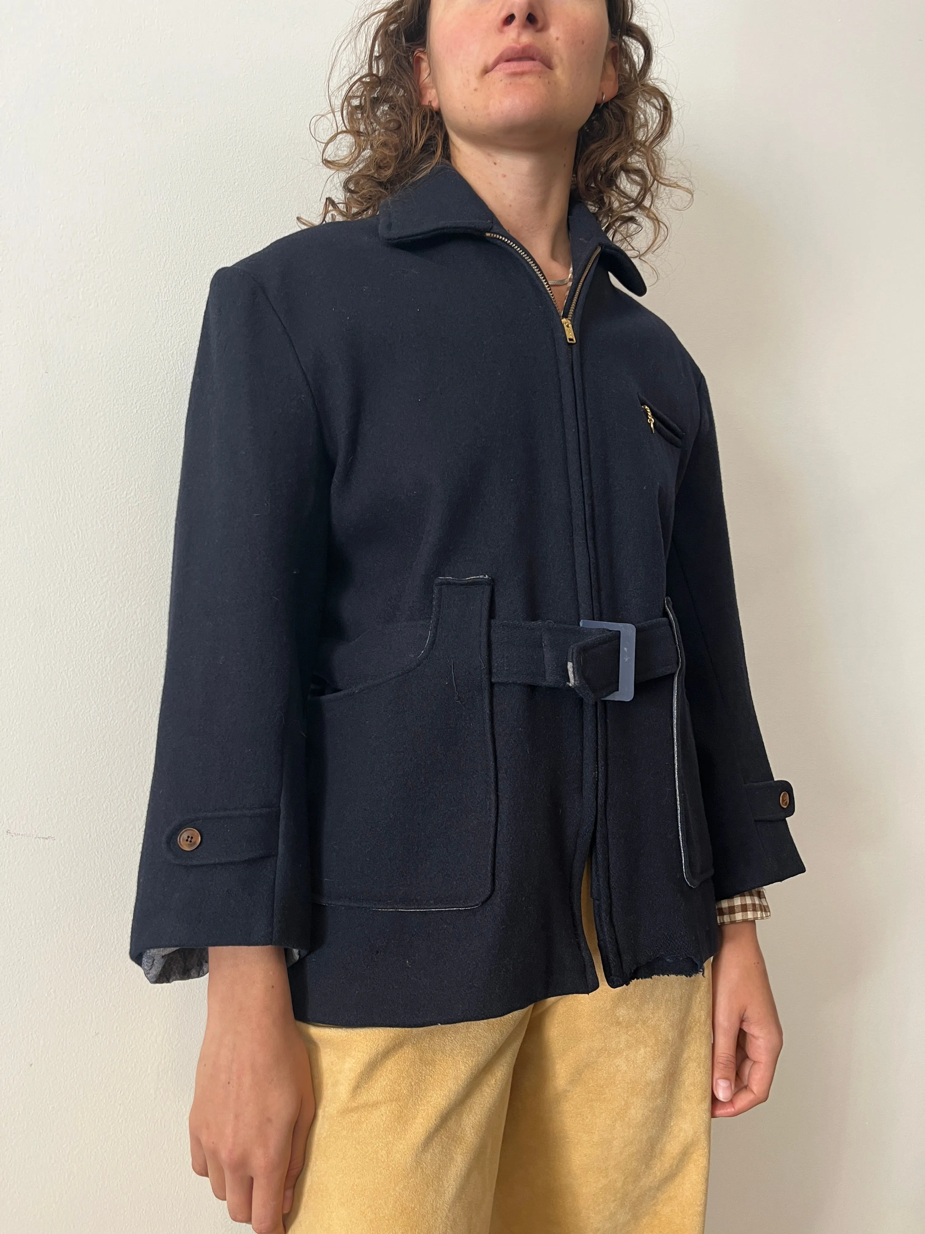 40s/50s Japanese Belted Wool Coat