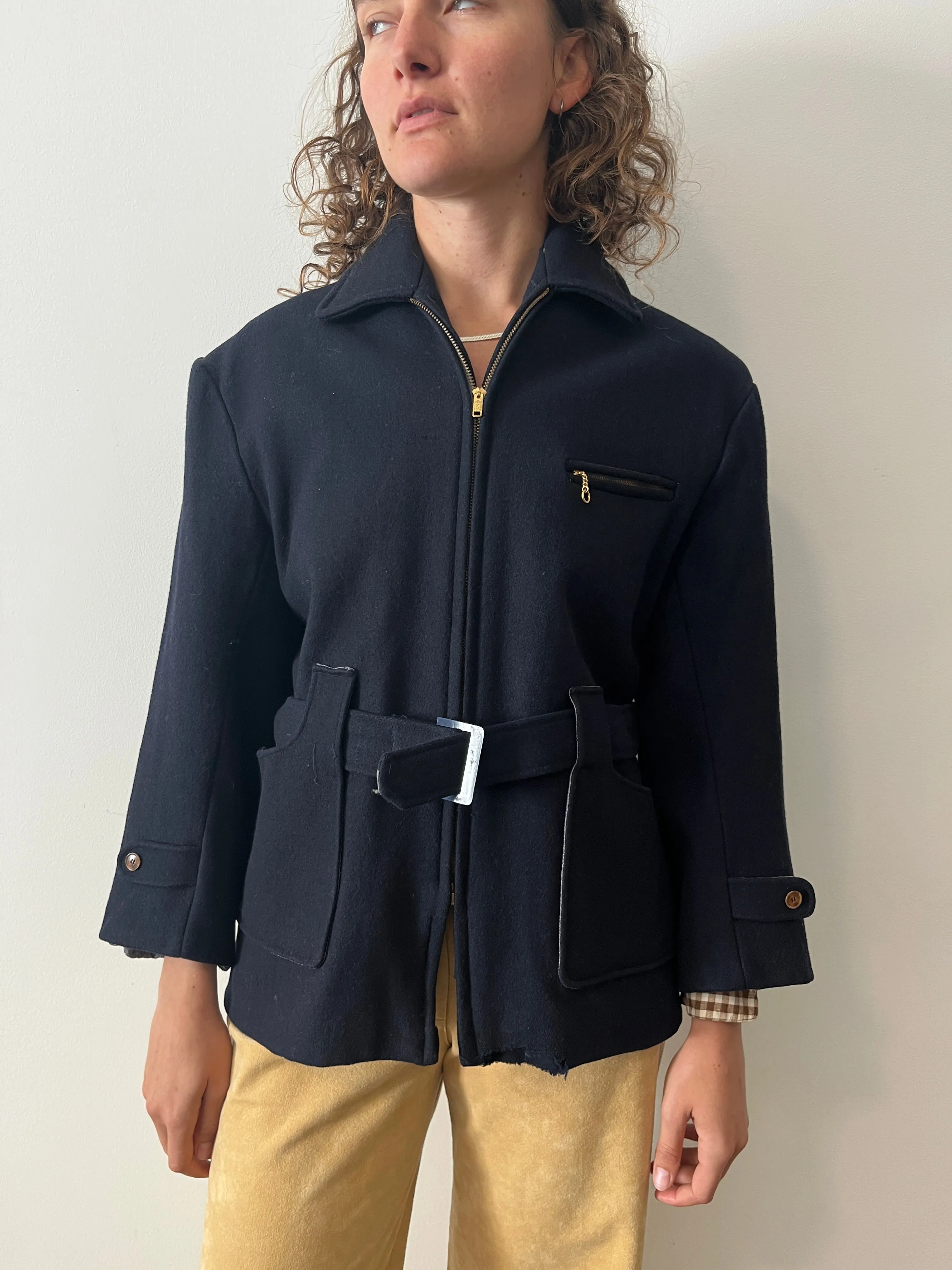 40s/50s Japanese Belted Wool Coat