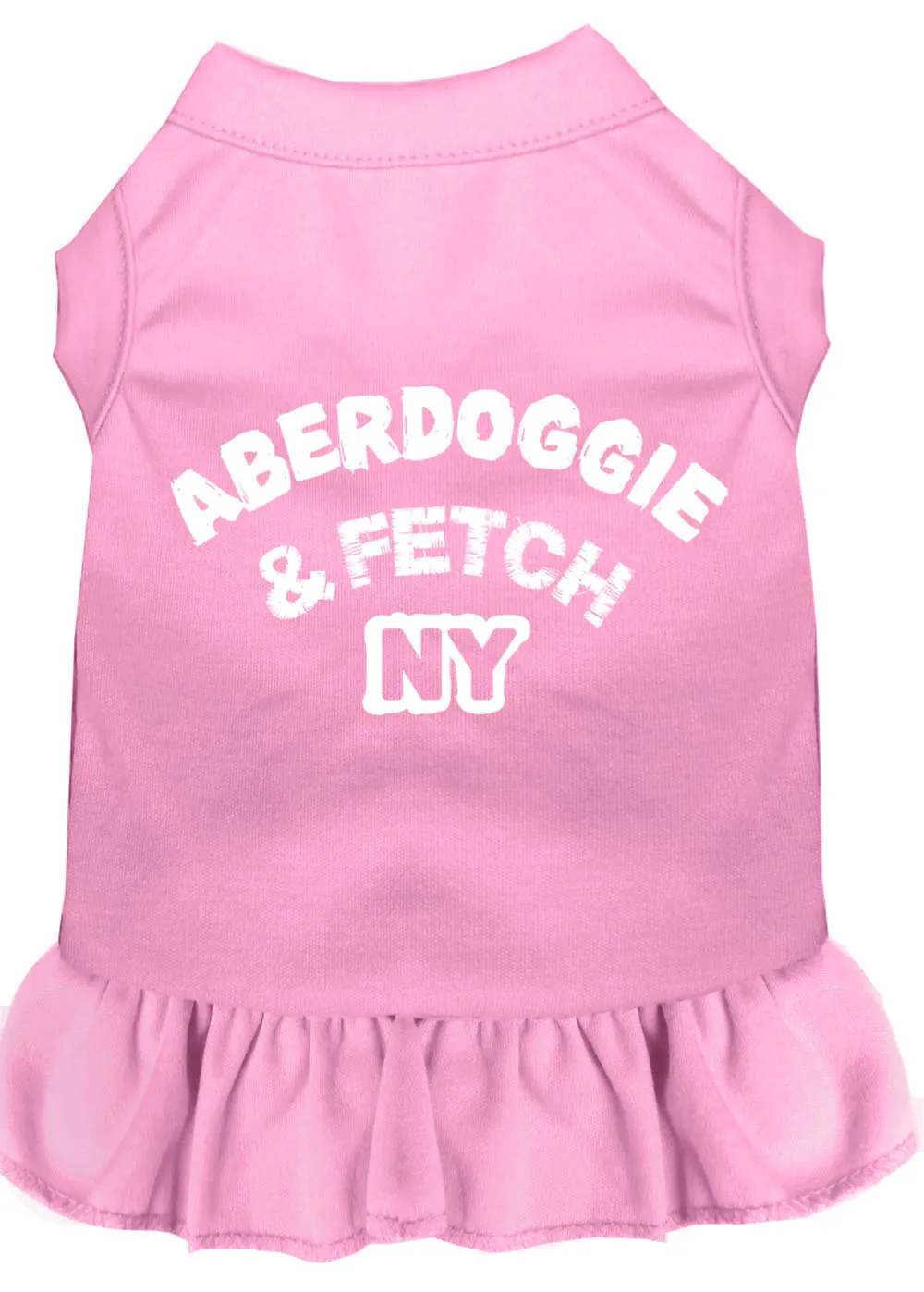 Aberdoggie Ny Screen Print Dress Light Pink Xs