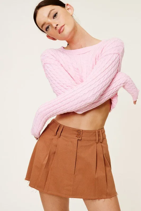 Adeline Knit Cropped Sweater