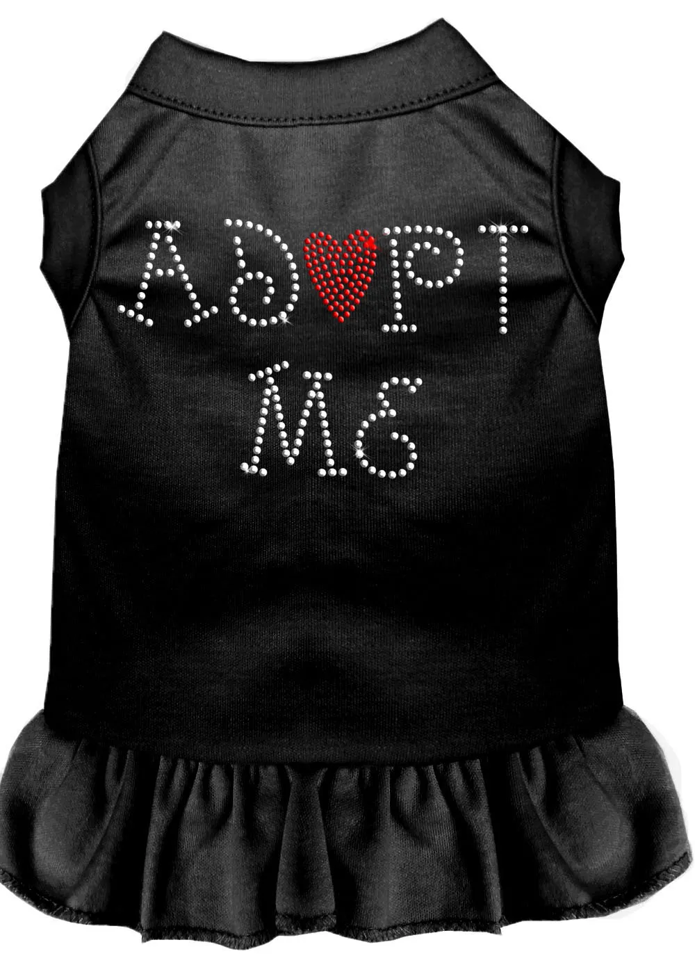 Adopt Me Rhinestone Dress Black Xl