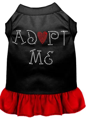 Adopt Me Rhinestone Dresses Black With Red Xxxl