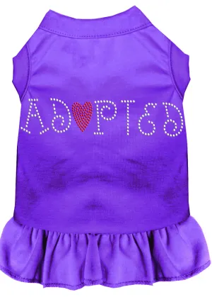 Adopted Rhinestone Dress Purple Xxl
