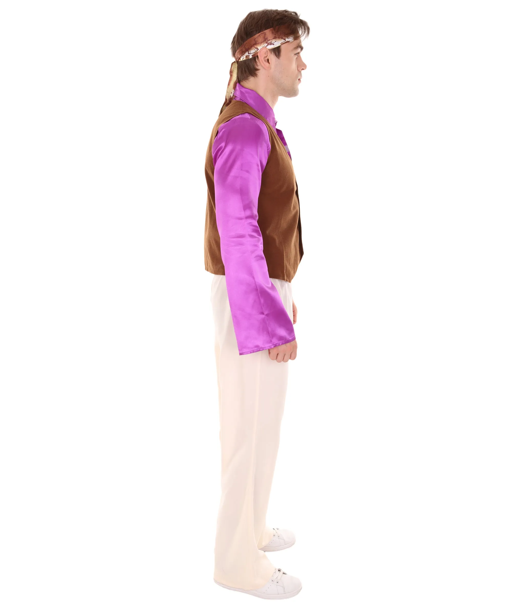 Adult Men's American Legendary Guitarist Hendri Costume , Multi Cosplay Costume