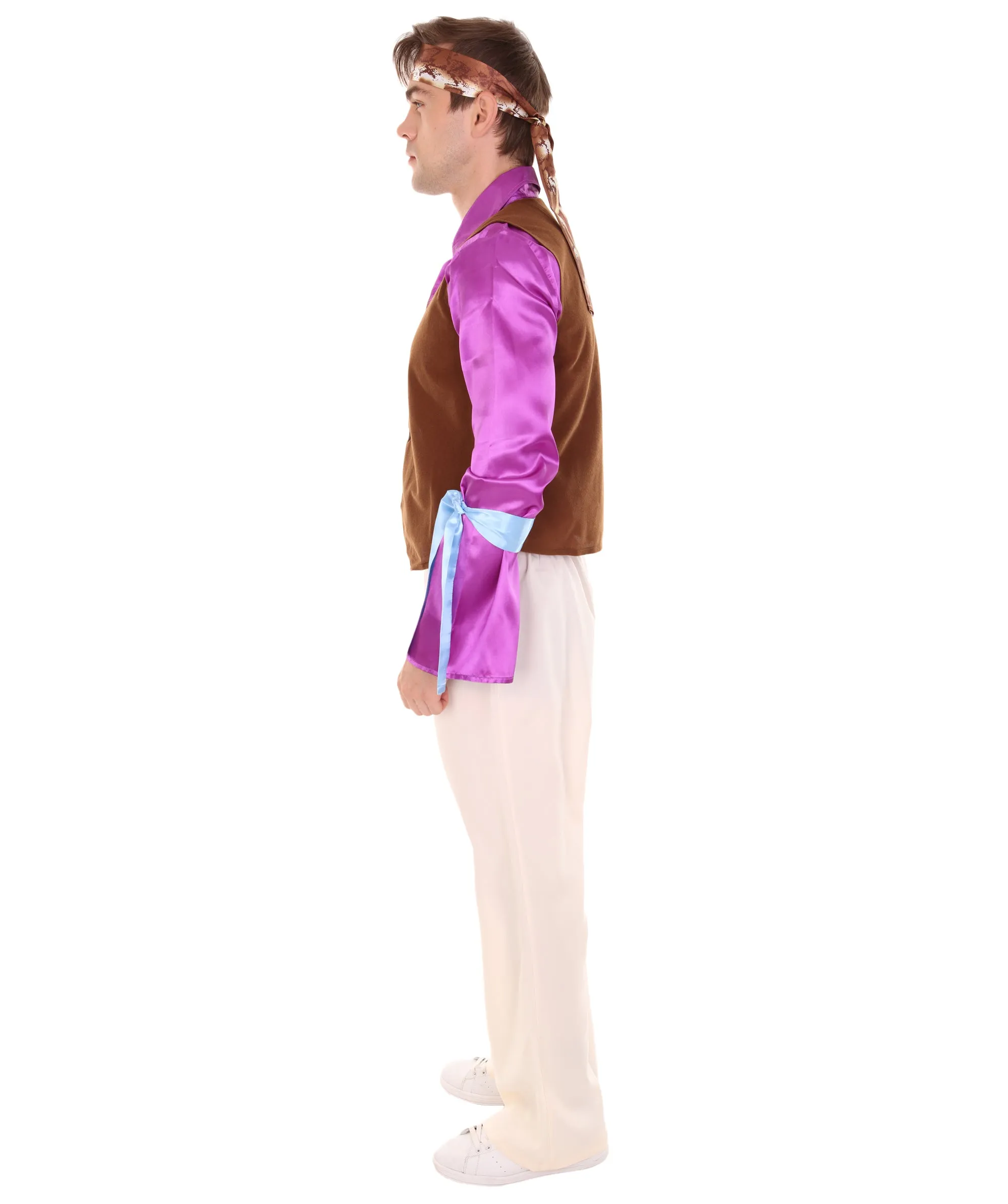 Adult Men's American Legendary Guitarist Hendri Costume , Multi Cosplay Costume