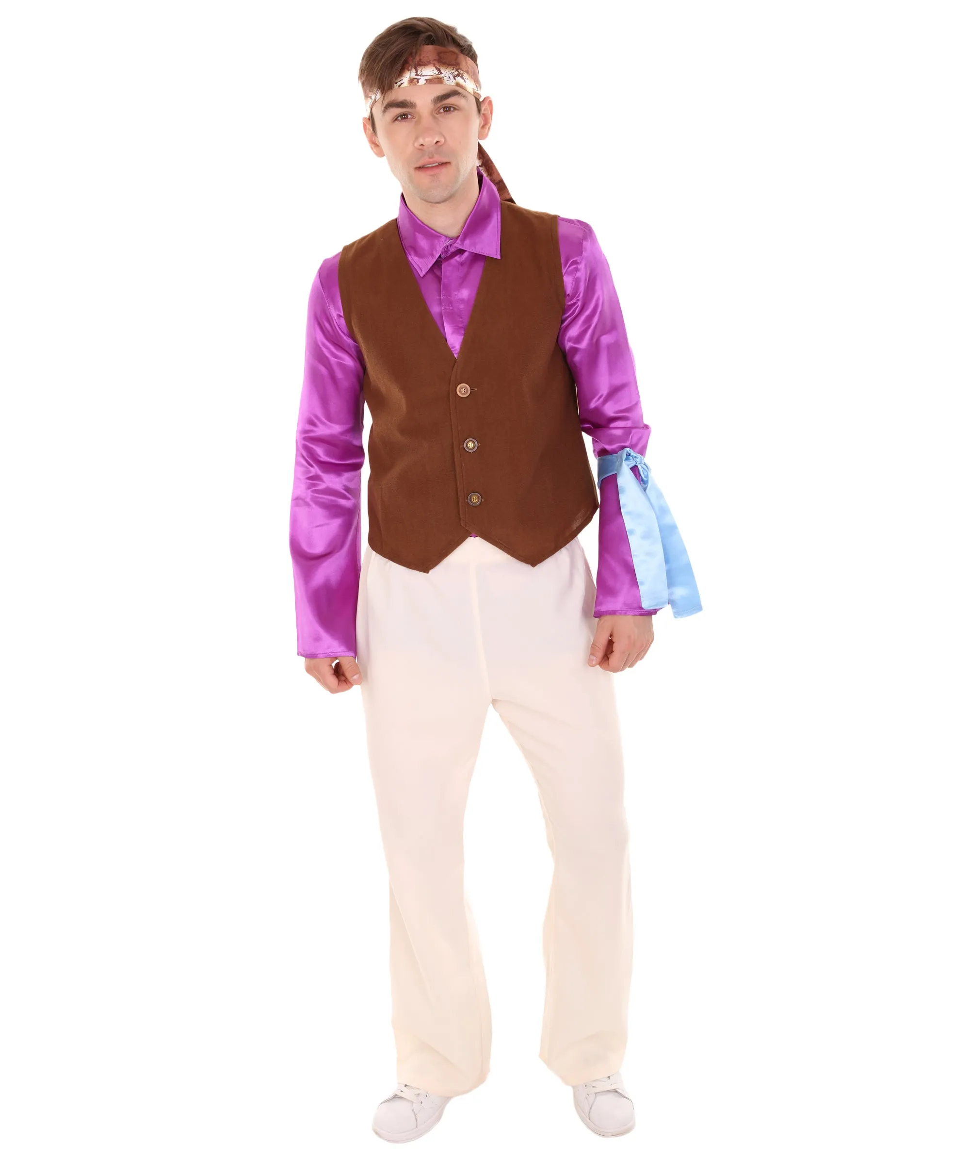 Adult Men's American Legendary Guitarist Hendri Costume , Multi Cosplay Costume