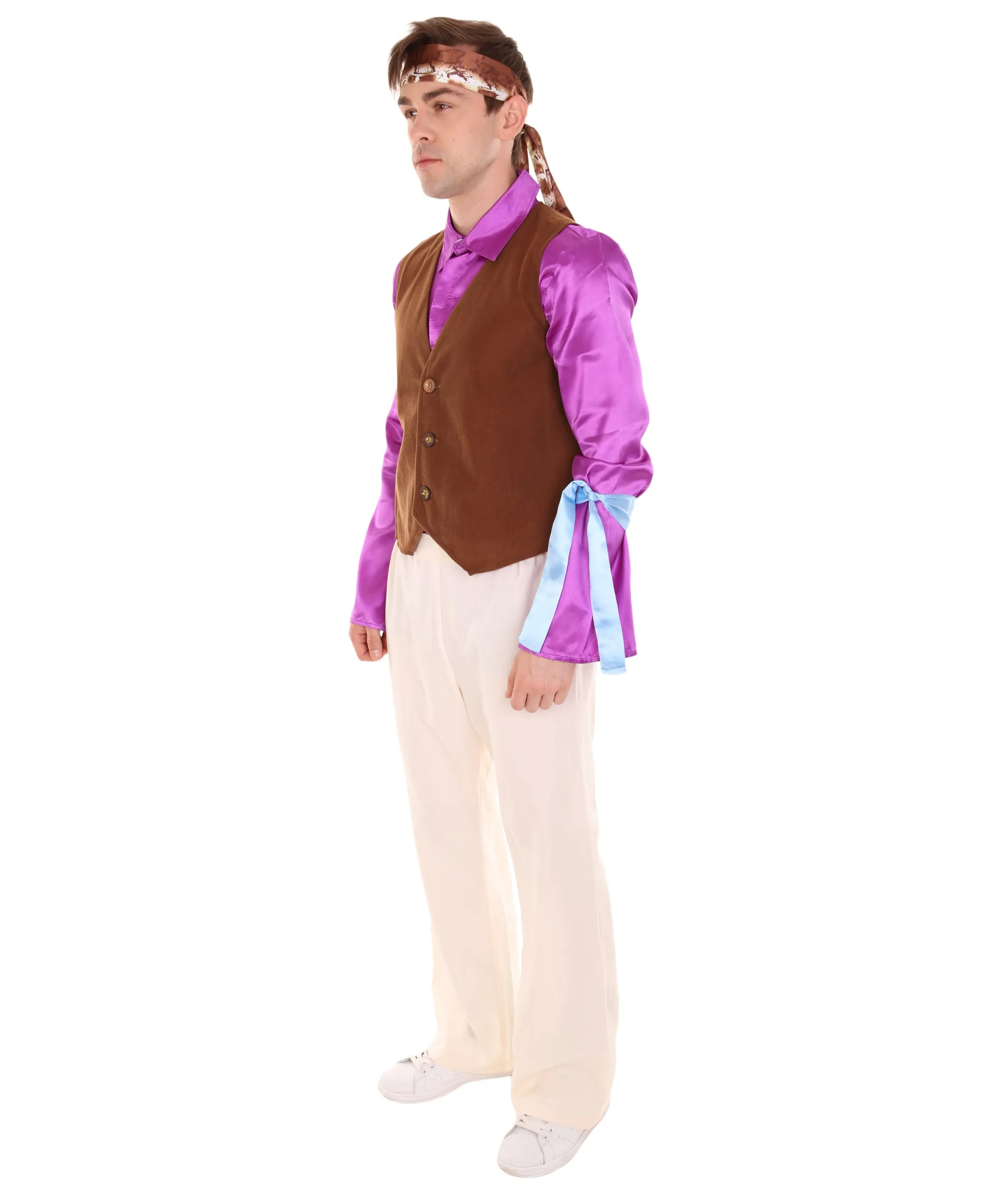 Adult Men's American Legendary Guitarist Hendri Costume , Multi Cosplay Costume