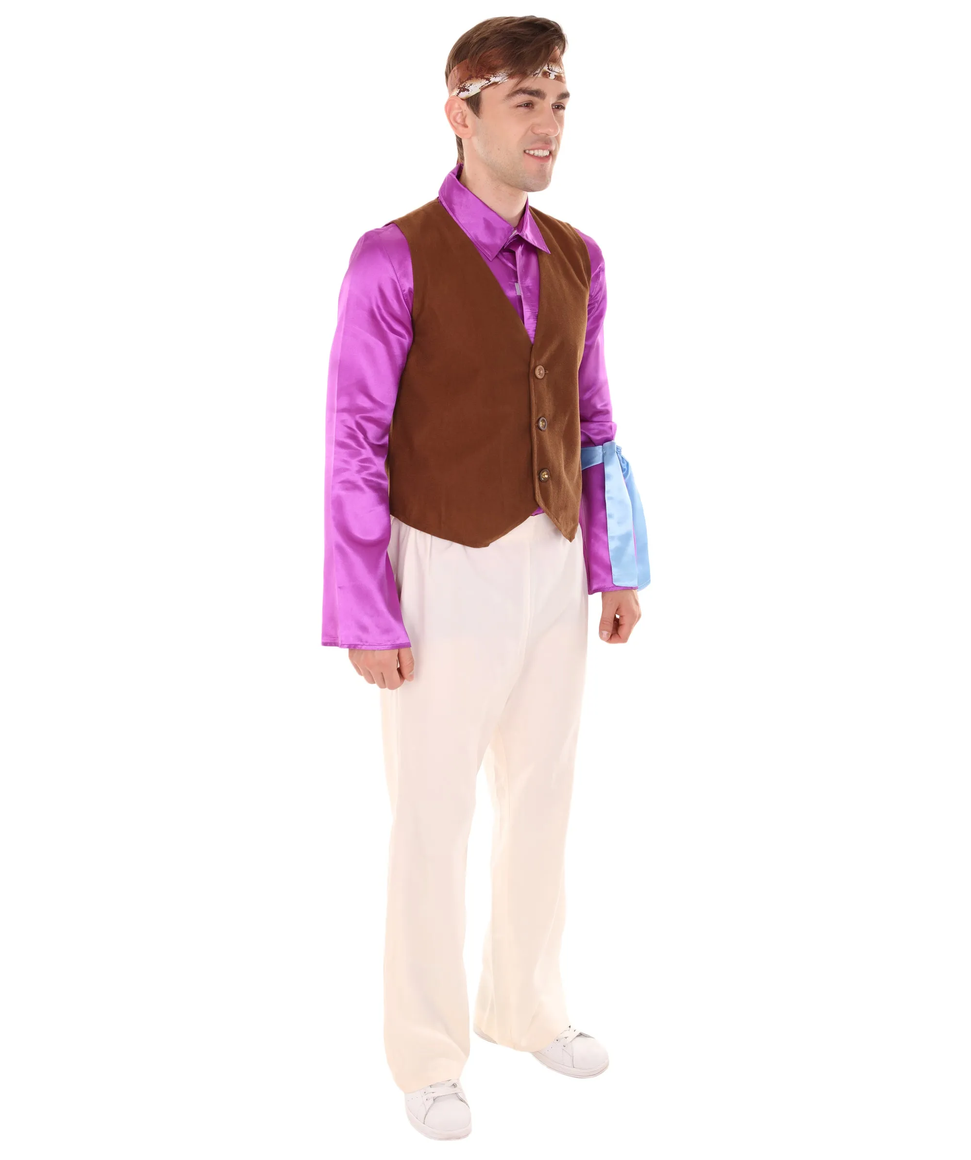 Adult Men's American Legendary Guitarist Hendri Costume , Multi Cosplay Costume
