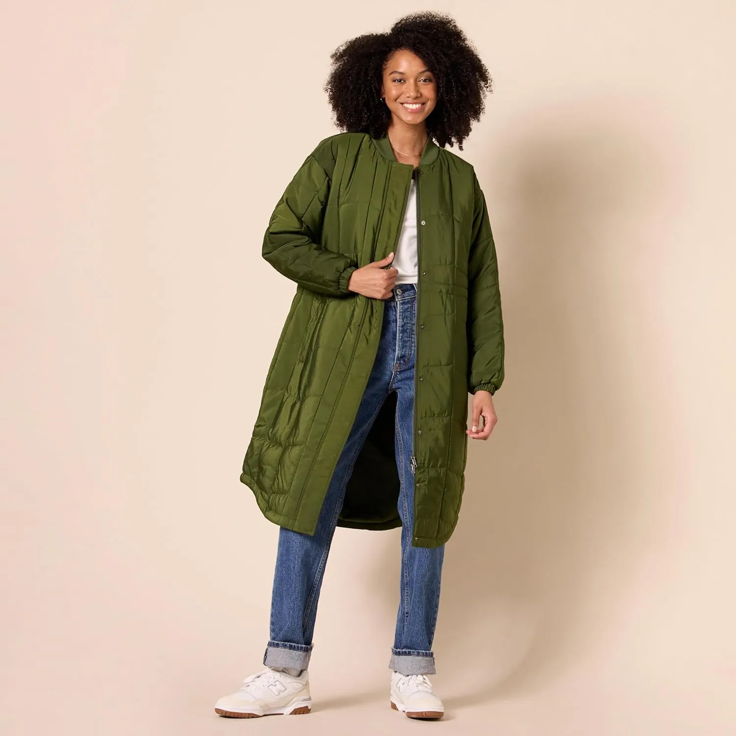 Amazon Essentials Women's Oversized Quilted Coat (Available in Plus Size)