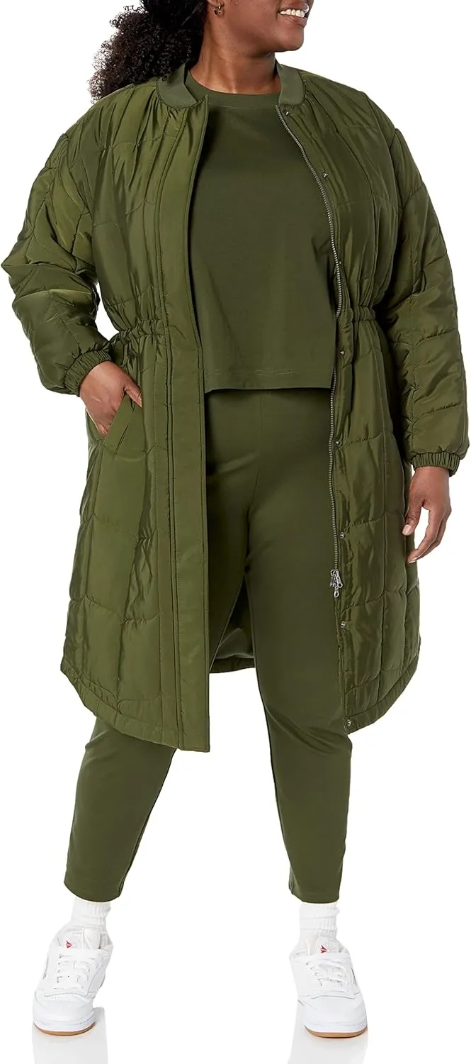 Amazon Essentials Women's Oversized Quilted Coat (Available in Plus Size)