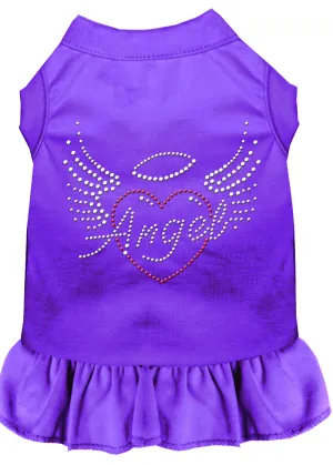 Angel Heart Rhinestone Dress Purple Xs