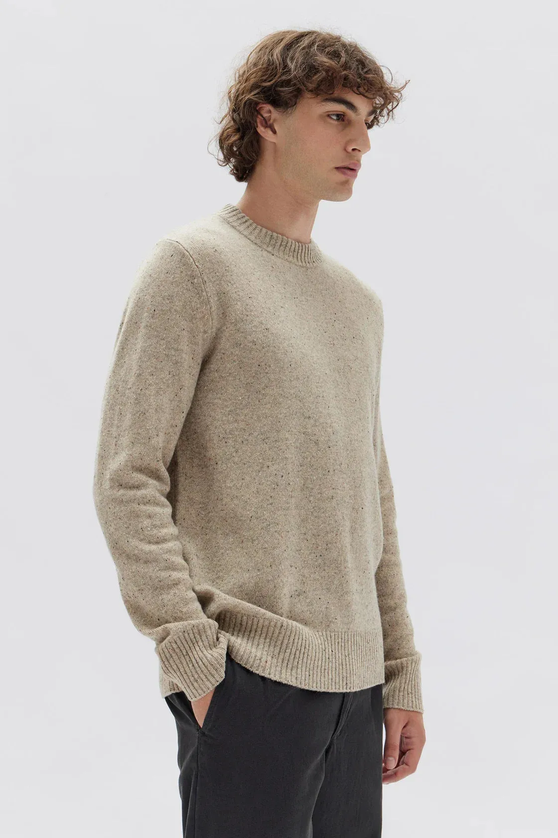 ASSEMBLY - CARSON KNIT - STONE MARLE