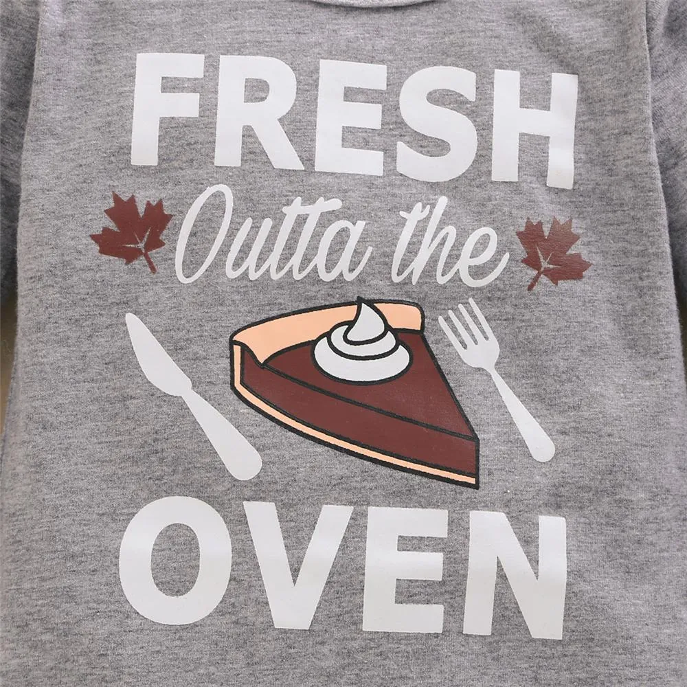 Baby Unisex Letter Printed Romper & Pants & Hat Baby Wholesales