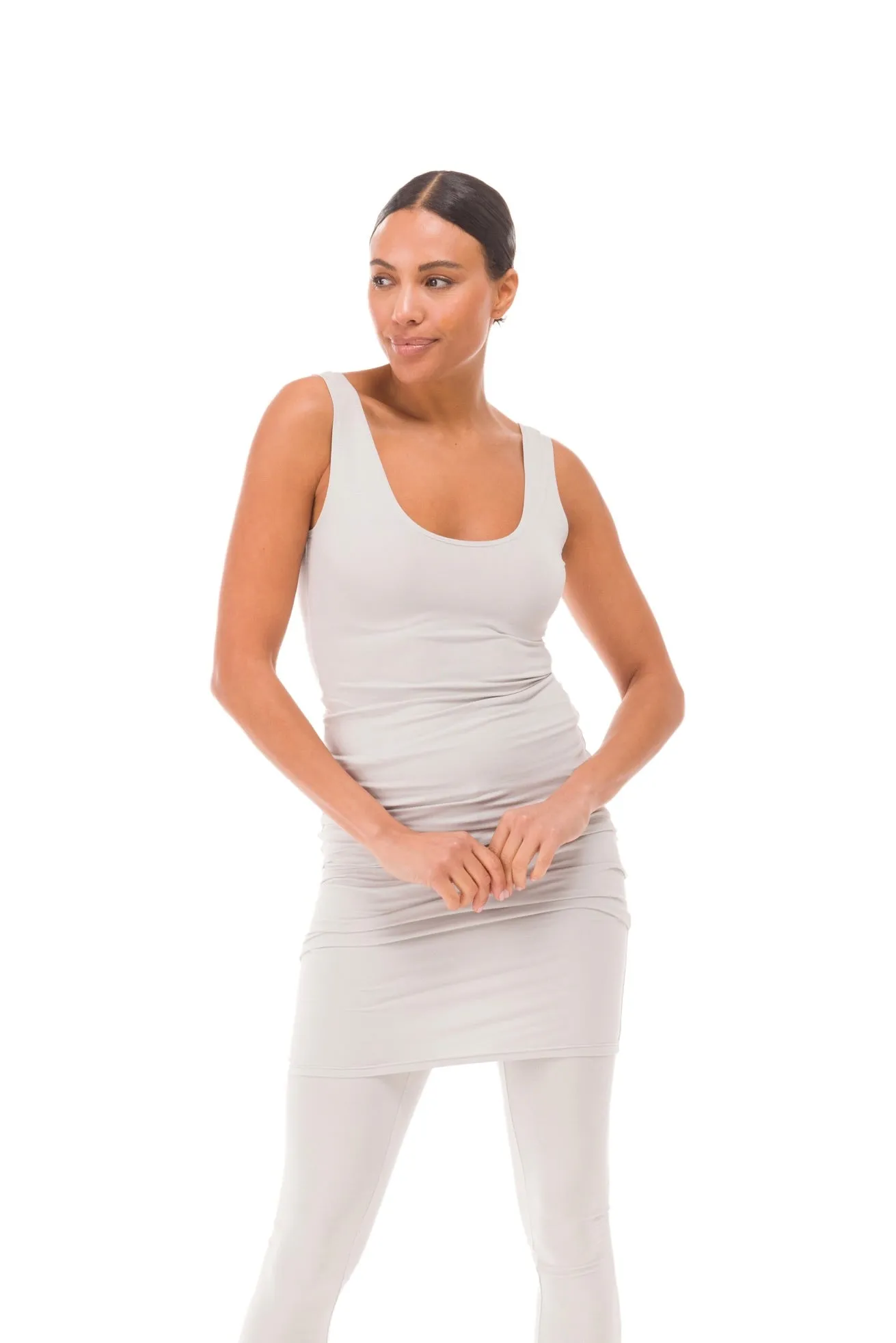 BAMBOO LONG LEGGINGS SILVER GREY