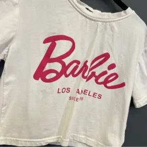 Barbie Girls Cropped Graphic Tee Size Youth Large