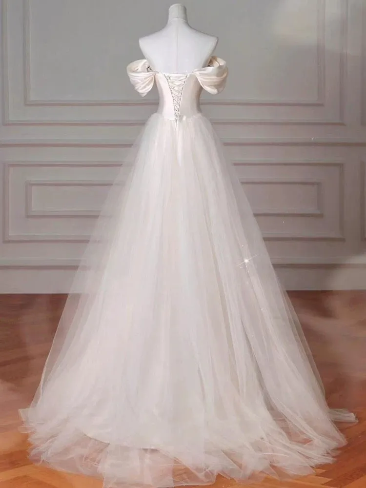 Beautiful Sheath Satin Long Prom Dresses Wedding Evening Dress