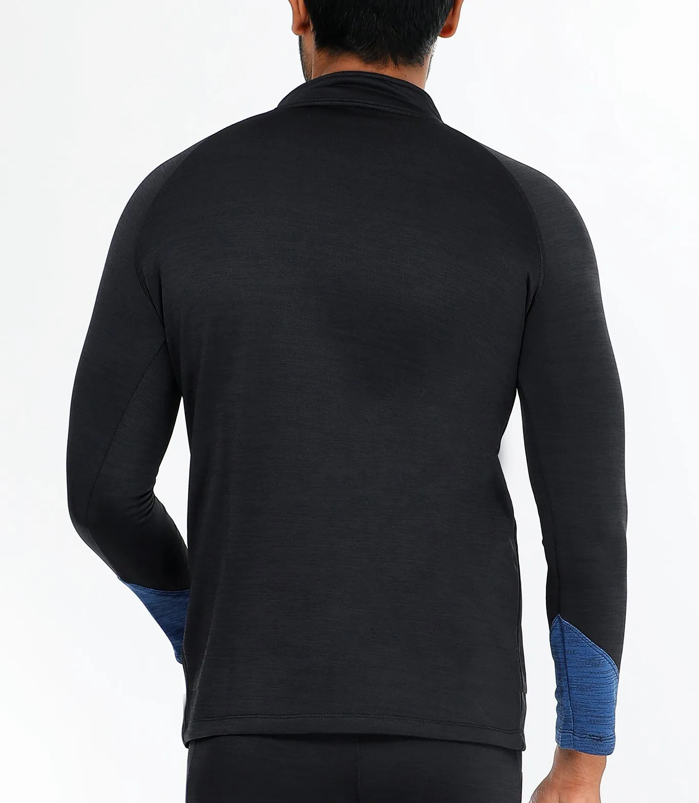 Black Blue Slim Fit Jacket