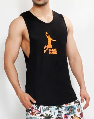 Black Orange Slam Dunk Tank