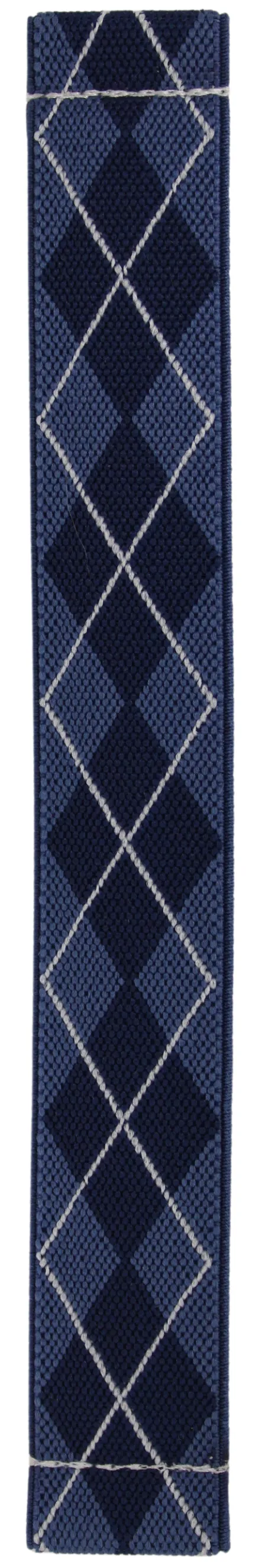 Blue Argyle Elastic Watch Band