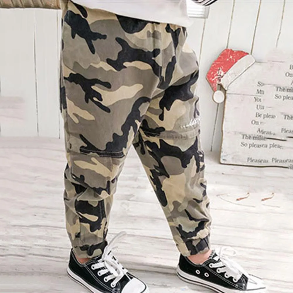 Boys Camouflage Casual Pants Boy Clothing Wholesale