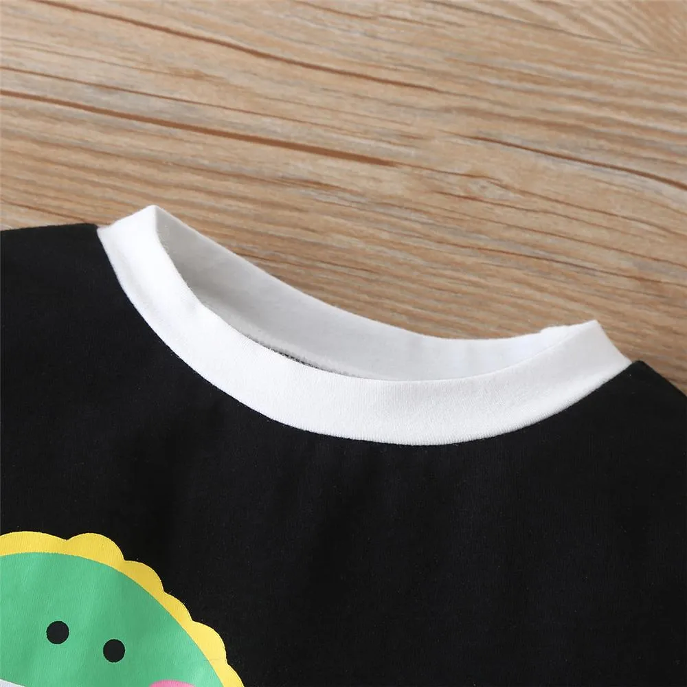 Boys Dinosaur Striped Long Sleeve Top & Pants Boys Wholesale