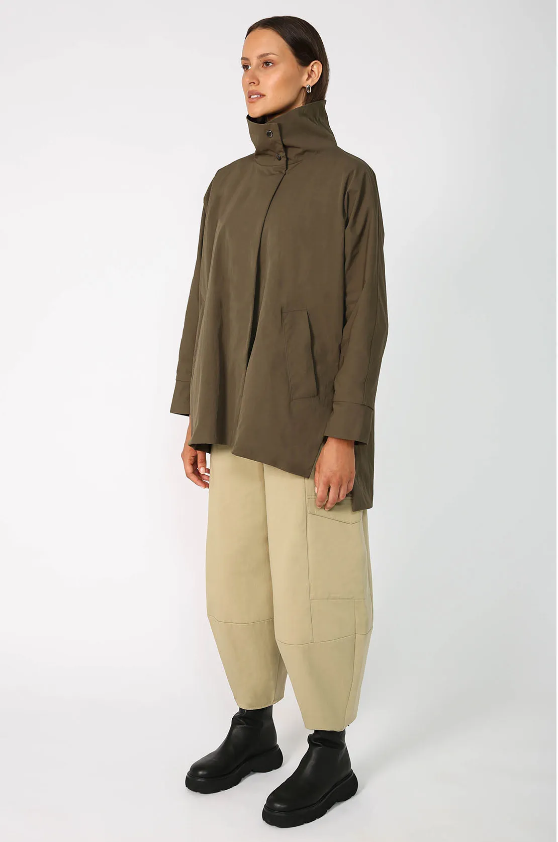 brace jacket / dark olive green