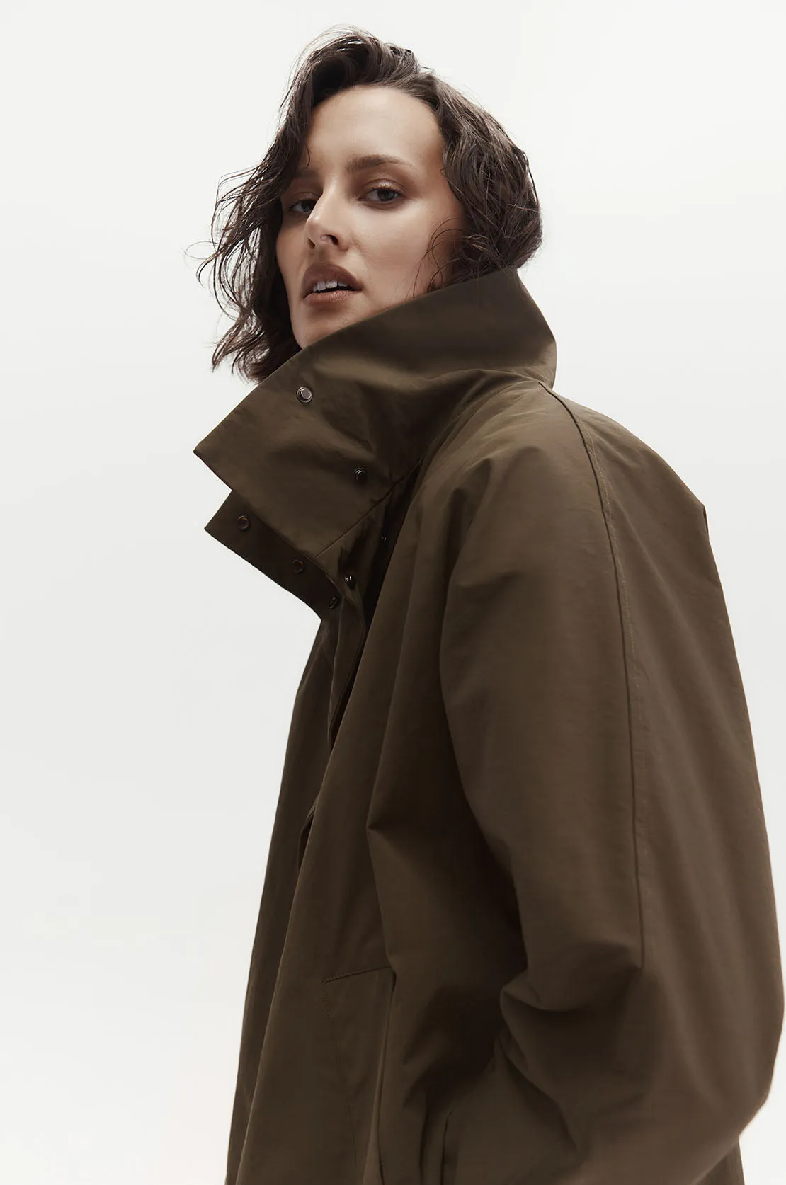 brace jacket / dark olive green