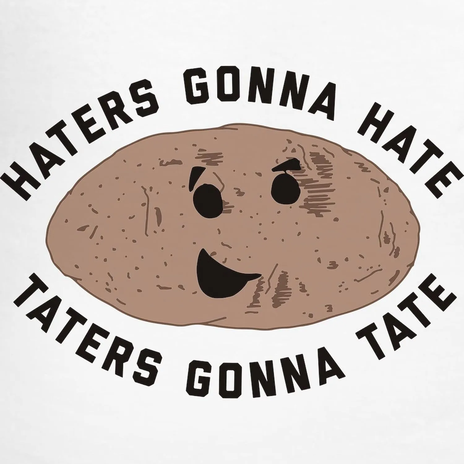 CafePress Haters Gonna Hate Taters Gonn Men's Light Pajamas Men's Novelty Light Pajama Set, Comfortable PJ Sleepwear
