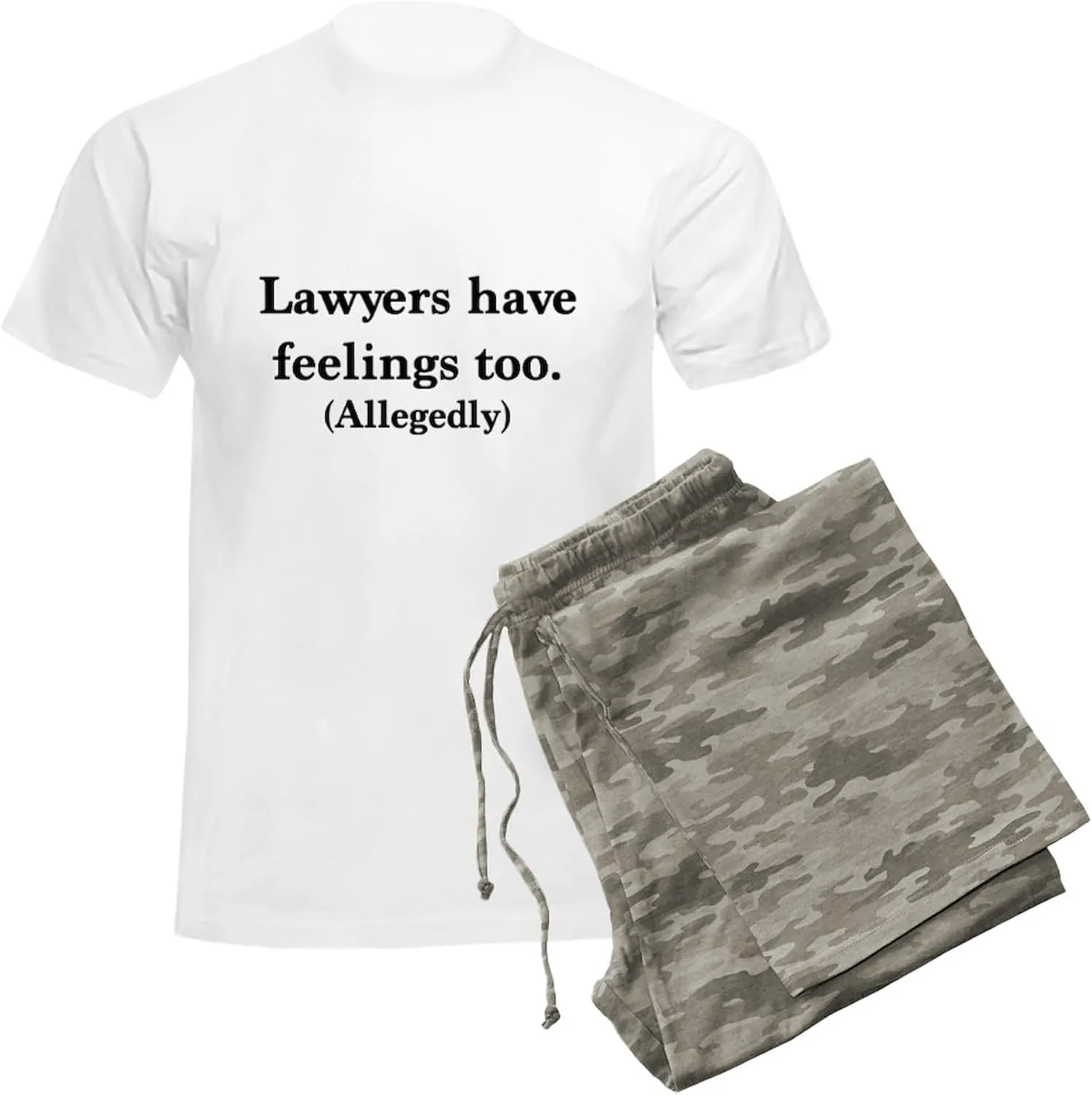 CafePress Lawyers Have Feelings Too Pajamas Men's Novelty Light Pajama Set, Comfortable PJ Sleepwear