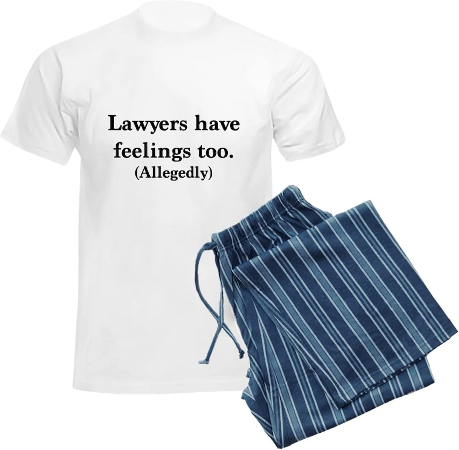 CafePress Lawyers Have Feelings Too Pajamas Men's Novelty Light Pajama Set, Comfortable PJ Sleepwear