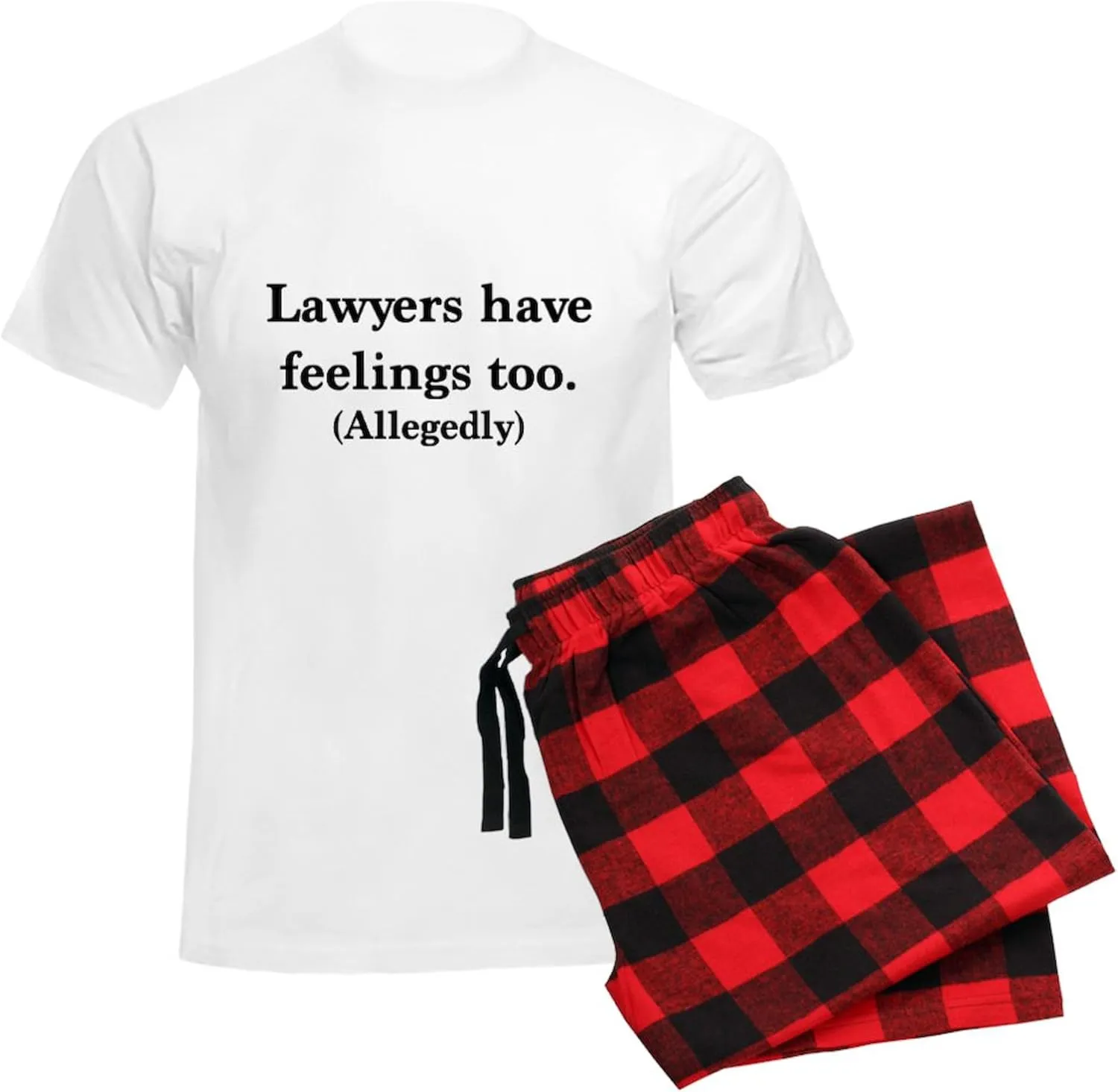 CafePress Lawyers Have Feelings Too Pajamas Men's Novelty Light Pajama Set, Comfortable PJ Sleepwear