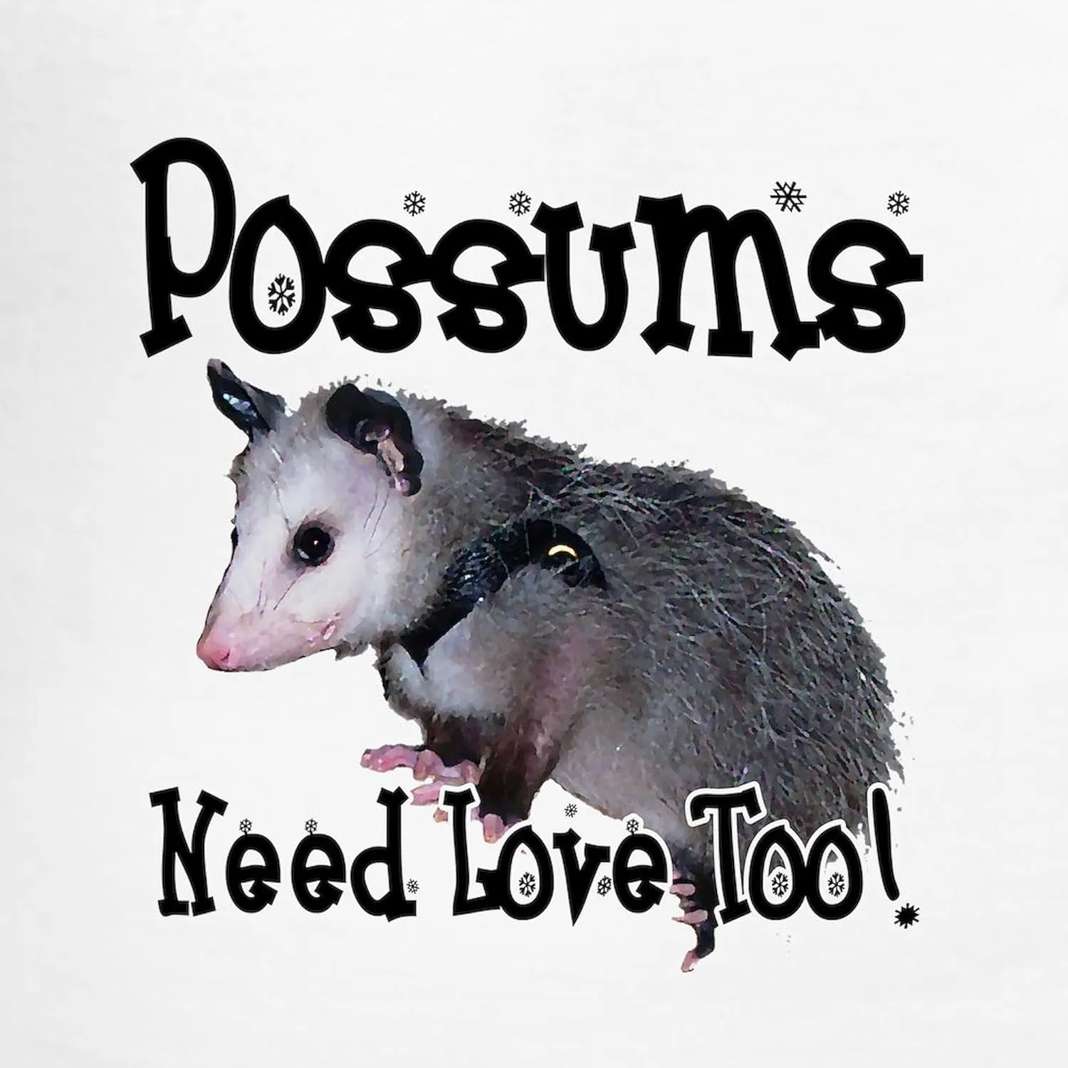 CafePress Possums Need Love Men's Light Pajamas Men's Novelty Light Pajama Set, Comfortable PJ Sleepwear