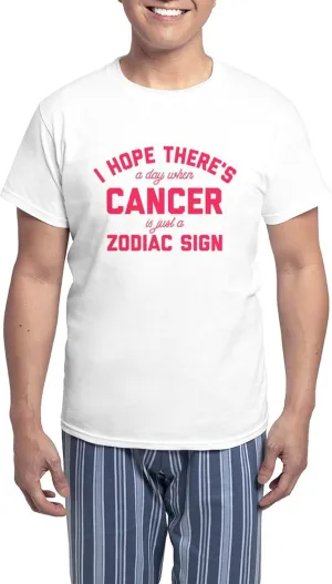 CafePress When Cancer Is Just A Zodiac Men's Light Pajamas Men's Novelty Light Pajama Set, Comfortable PJ Sleepwear