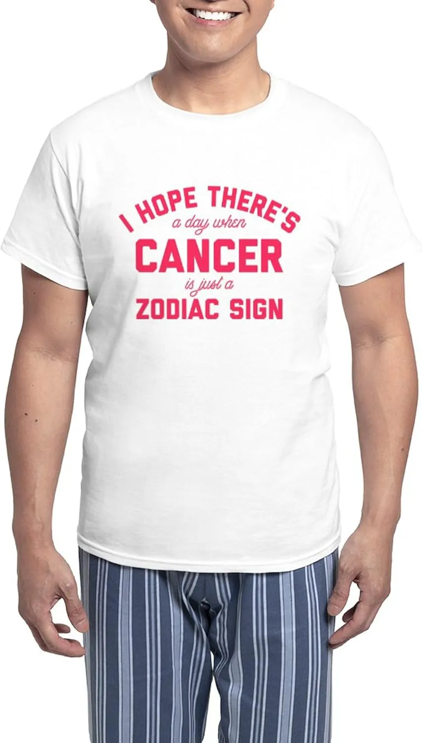 CafePress When Cancer Is Just A Zodiac Men's Light Pajamas Men's Novelty Light Pajama Set, Comfortable PJ Sleepwear