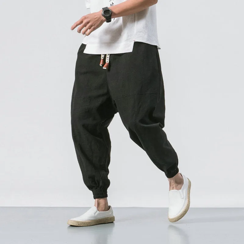 Cargo Harem Pants with Side Pockets
