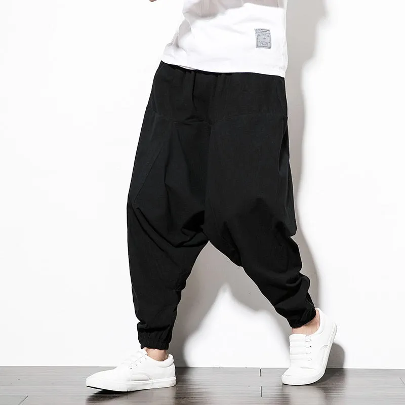 Cargo Harem Pants with Side Pockets