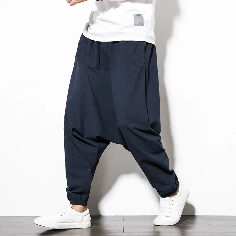 Cargo Harem Pants with Side Pockets