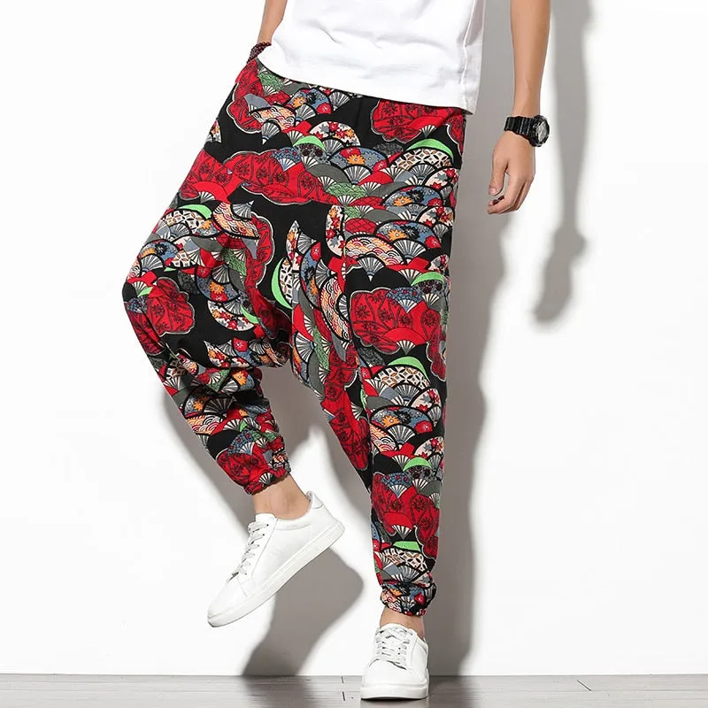 Cargo Harem Pants with Side Pockets