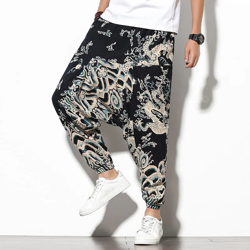 Cargo Harem Pants with Side Pockets