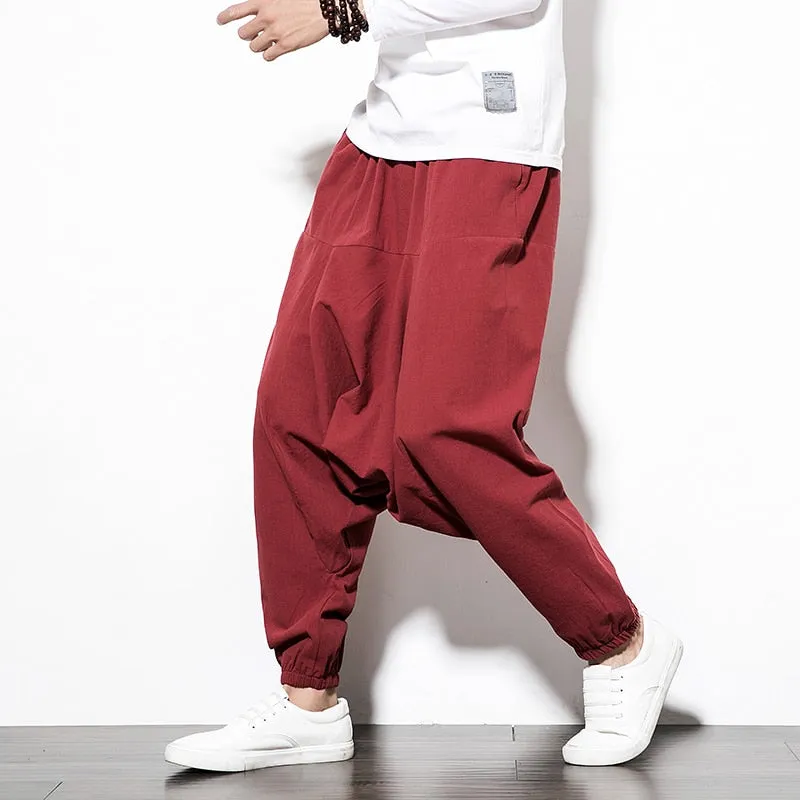 Cargo Harem Pants with Side Pockets