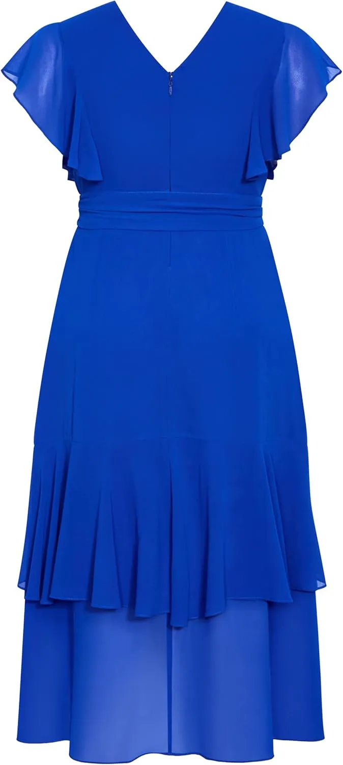 City Chic Women's Flirty Tier Maxi Dress