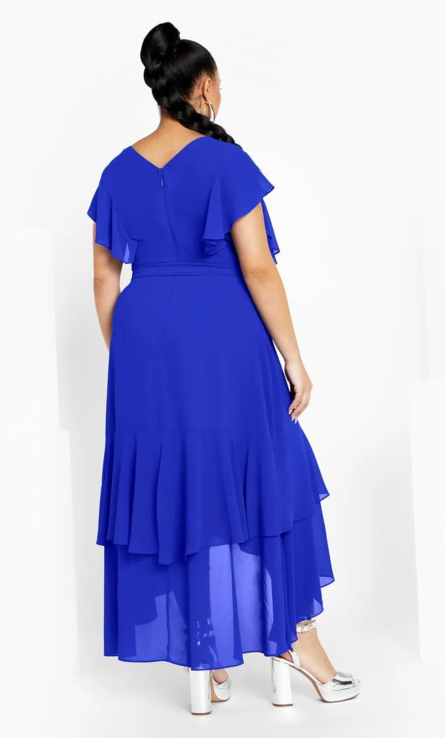 City Chic Women's Flirty Tier Maxi Dress