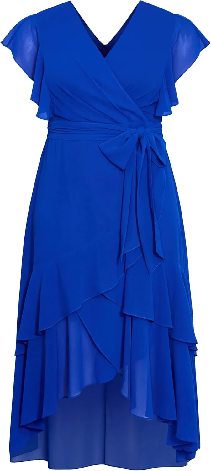 City Chic Women's Flirty Tier Maxi Dress