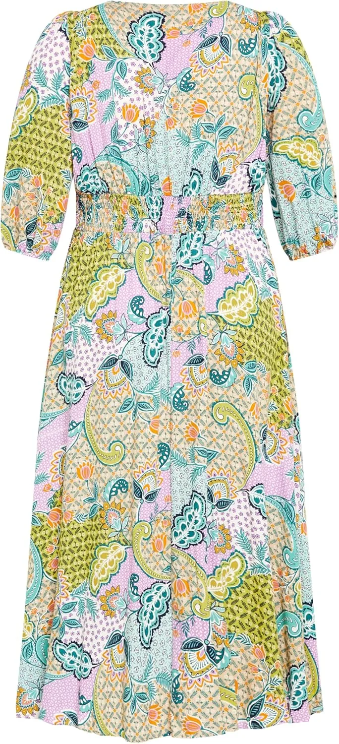 City Chic Women's Maxi Daydream Print
