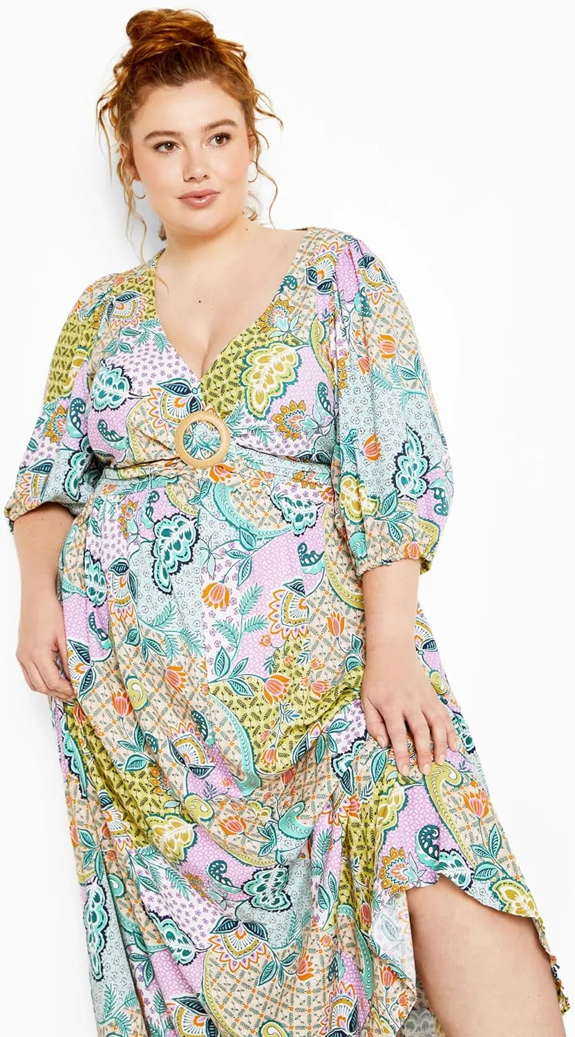 City Chic Women's Maxi Daydream Print