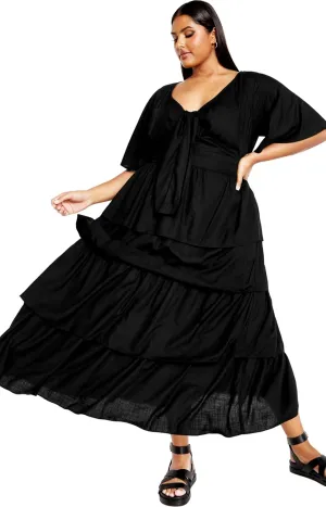 City Chic Women's Plus Size Ana Tie Dress