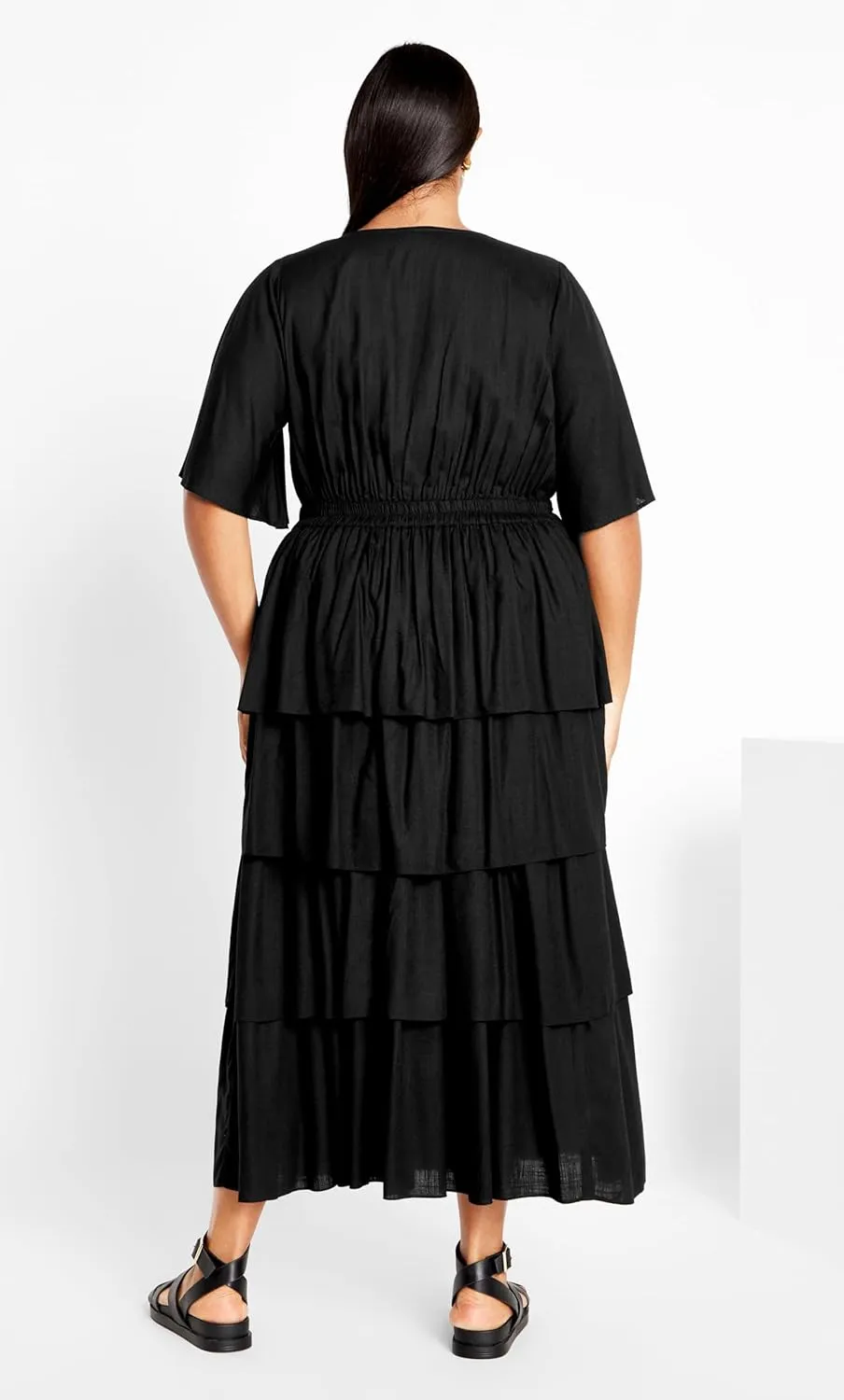 City Chic Women's Plus Size Ana Tie Dress