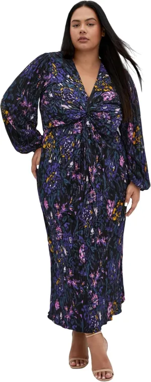 City Chic Women's Plus Size Dress-Kaya Print Maxi