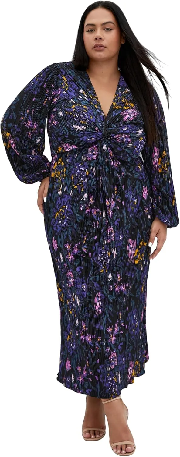 City Chic Women's Plus Size Dress-Kaya Print Maxi